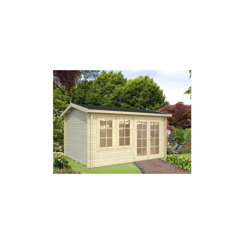 Hawaii 4.1m X 3.2m 44mm Log Cabin