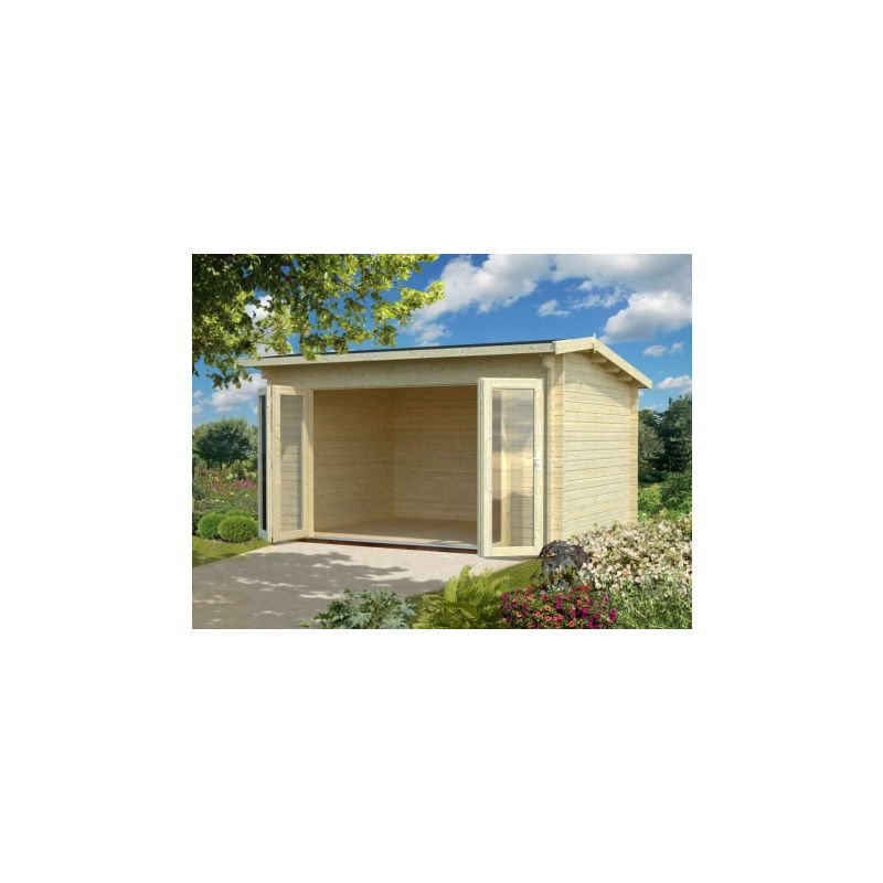 Michigan 1 4.2m X 3.2m 44mm Log Cabin