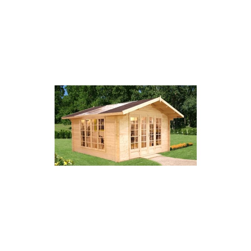 Vermont 4m X 4m 34mm Log Cabin Summerhouse