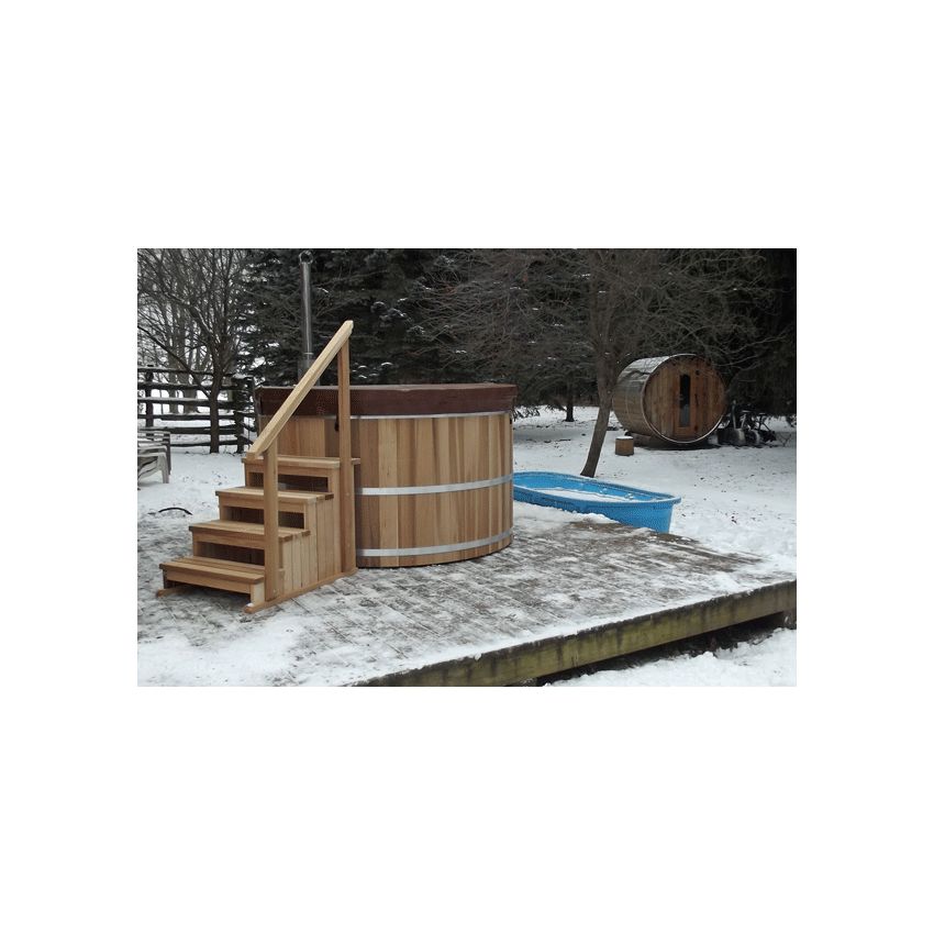 Round Cedar Hot Tub 153cm x 92cm