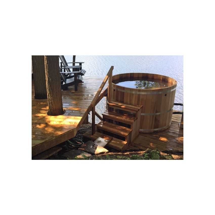 Round Cedar Hot Tub 153cm x 92cm