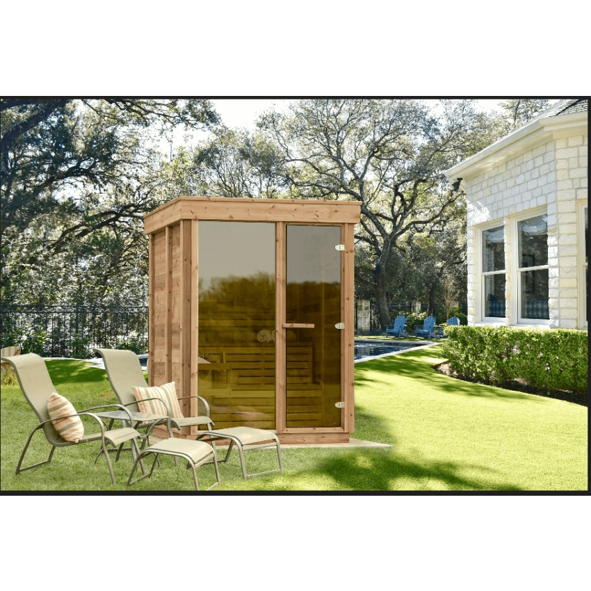 Pure Cube Outdoor Sauna | CU552 L 168 x W 168 CM