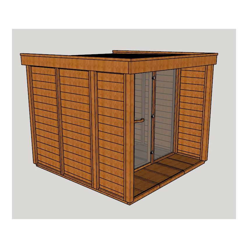 Pure Cube Sauna | CU670P L 244 x W 254 CM