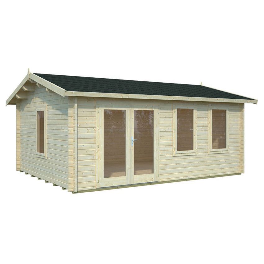 Jefferson 5.3m X 4.1m 44mm Log Cabin