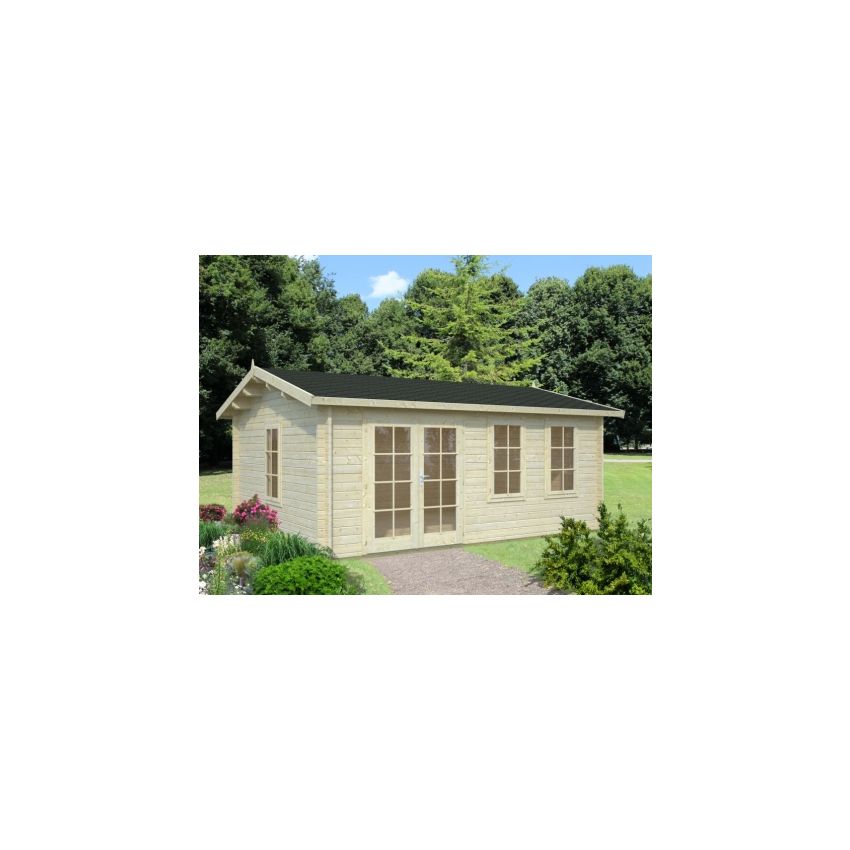 Jefferson 5.3m X 4.1m 44mm Log Cabin