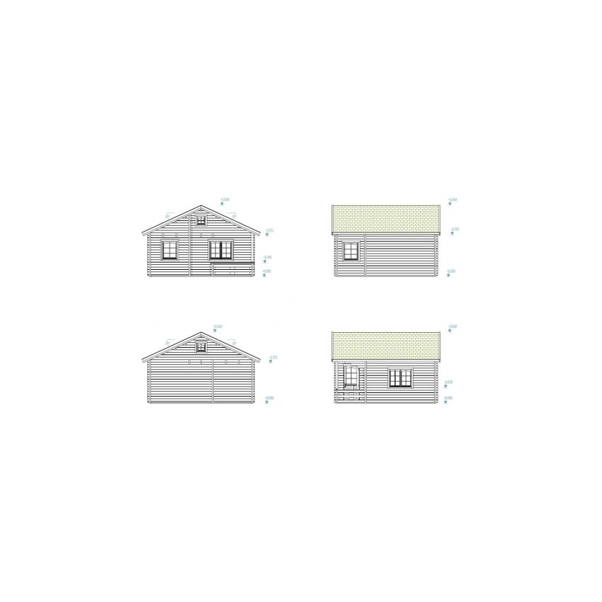 Manhattan 70mm Log Cottage