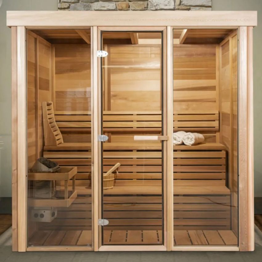 Pure Cube Sauna Indoor | PU572 L 168 x W 213 CM