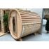 Barrel Sauna Red Cedar Knotty Ø 213 x L 214 cm 