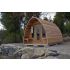 DISPLAY Pod Sauna Red Cedar Clear L 305 x W 244 CM with Porch on Front 