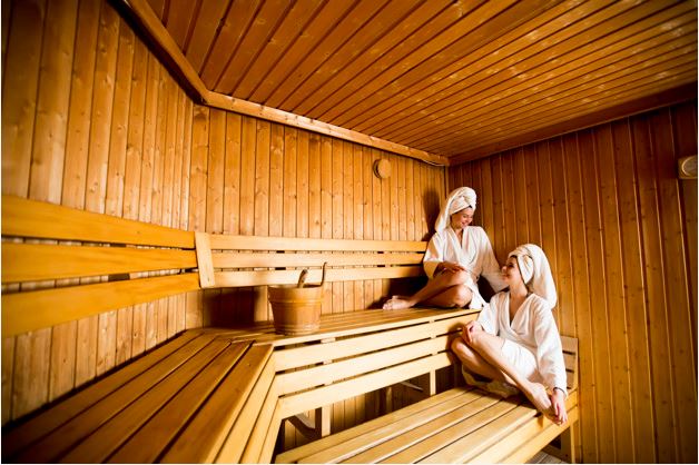 Socialising in a Traditional Sauna