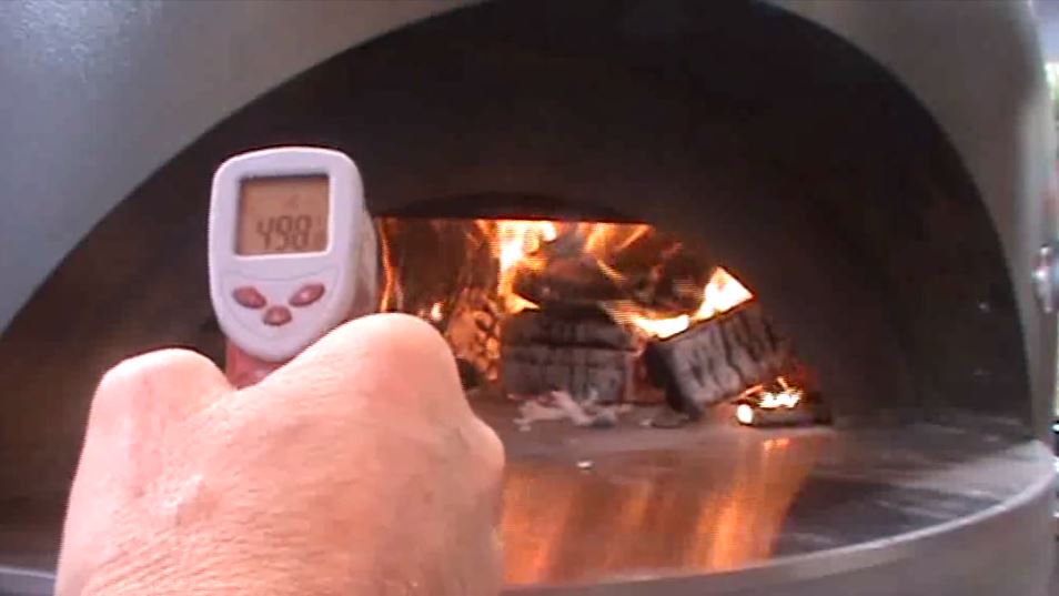 Check the oven is up to temperature with a laser thermometer