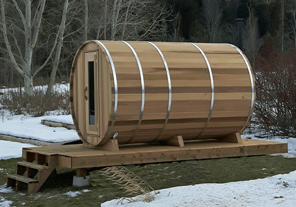 Cedar Barrel Sauna 183 x 183cm