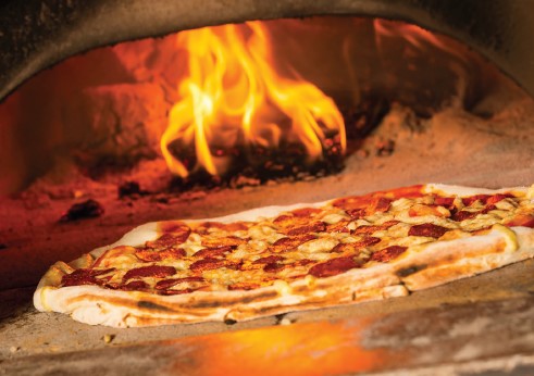 Pizza in a Wood Fired Oven