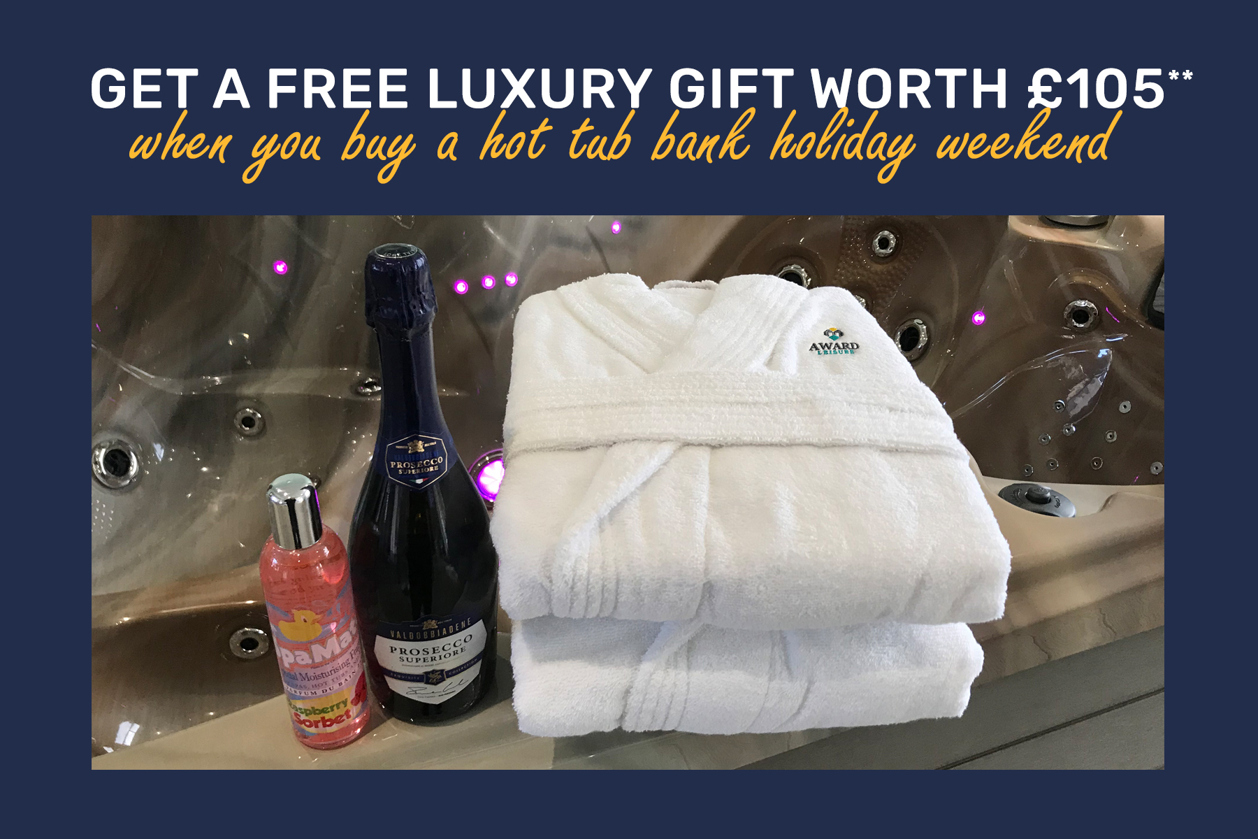free luxury hot tub gift when you buy a hot tub